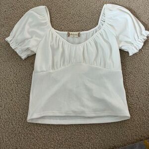 Altar’d State White Puff Sleeve Top